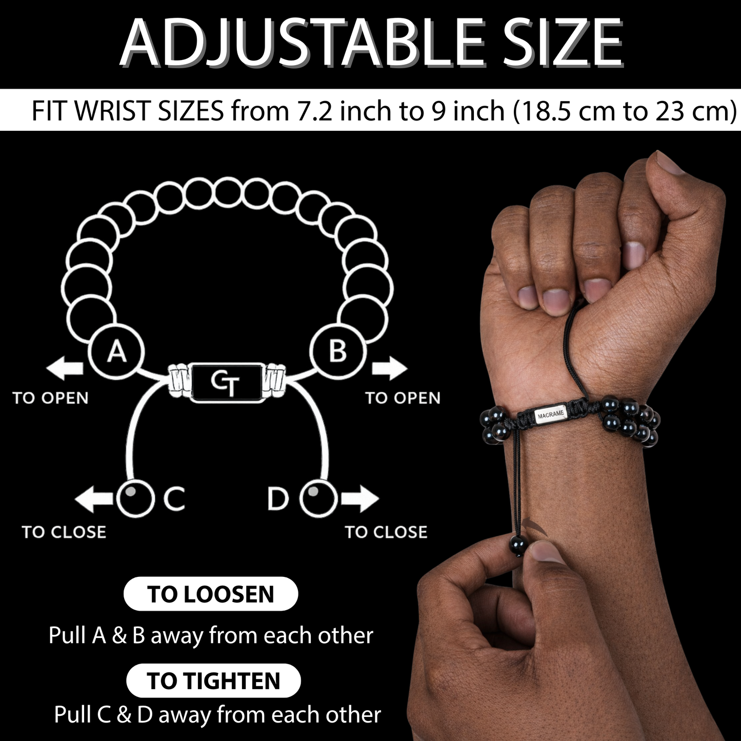 Flat Bead Bracelet Set for Men – Luxury, Strength & Clarity