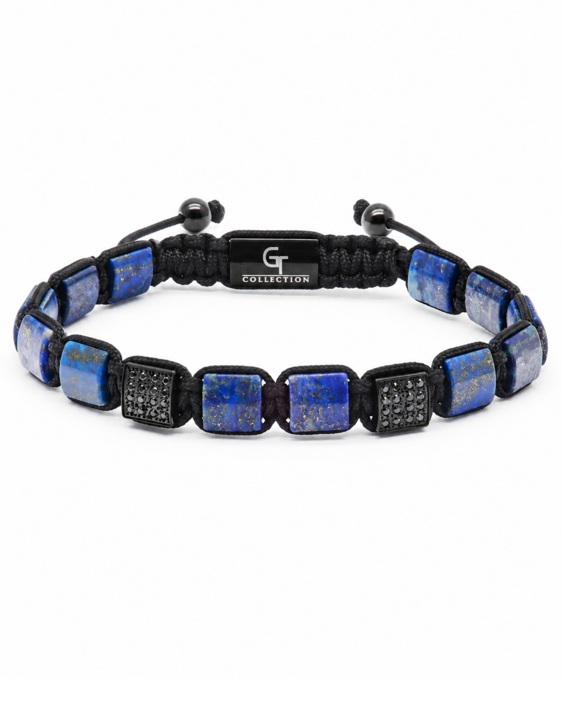 Men's Lapis Lazuli Flat Bead Bracelet | GT Collection – GT collection