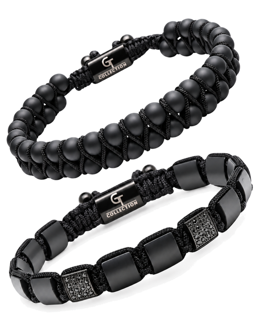 Strength Stack – Black Onyx Bracelets