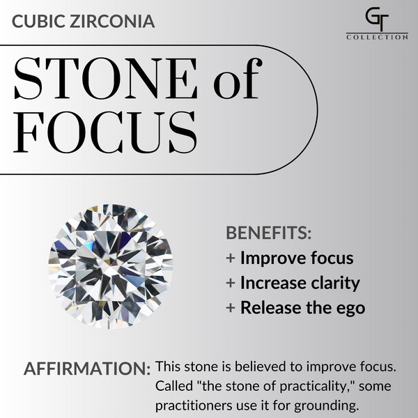 Clear round cubic zirconia stone graphic for pyramid bracelet
