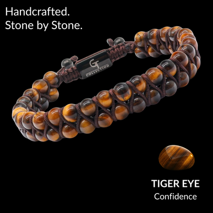 Double Bead Bracelet Set: Confidence • Strength • Wisdom