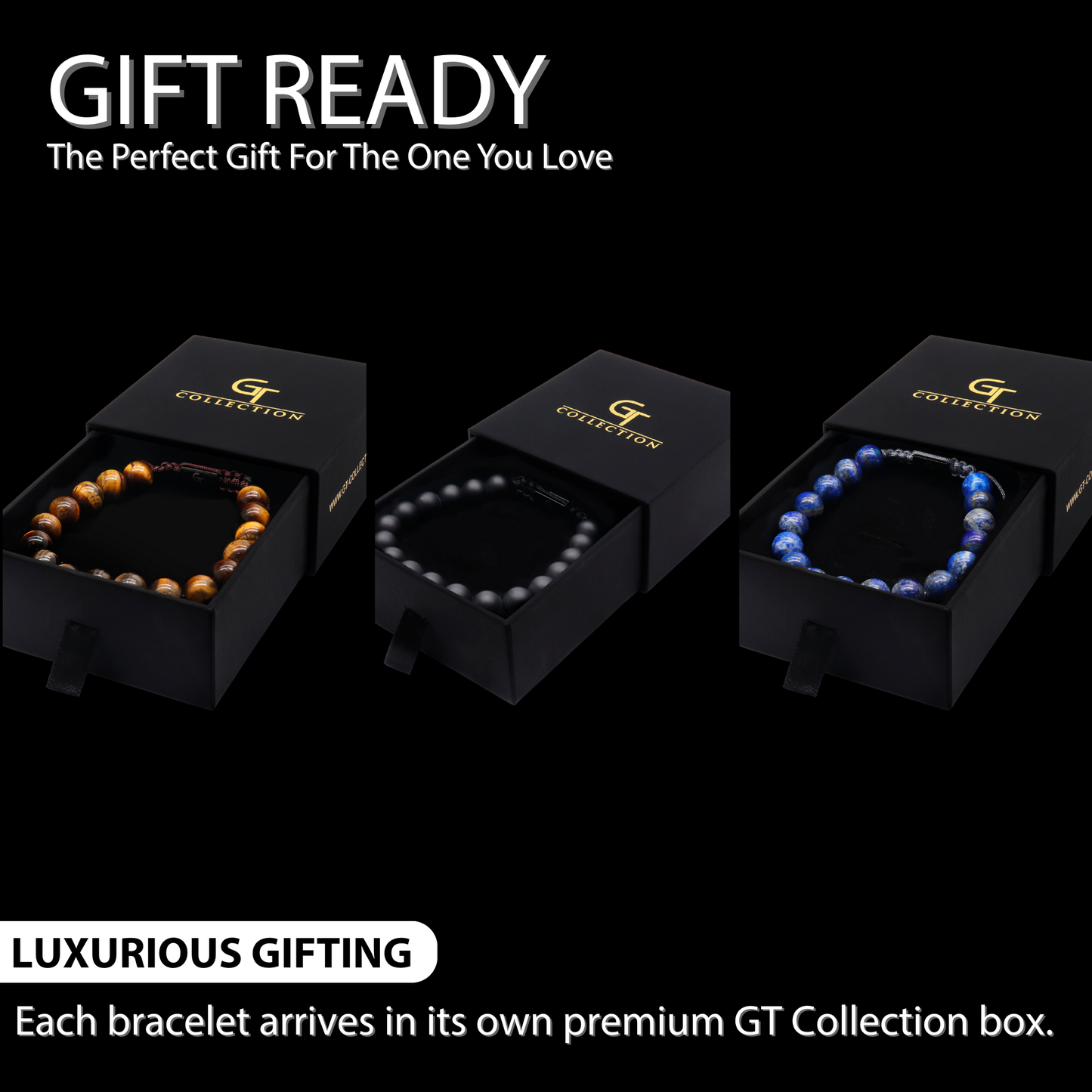 Single Bead Bracelet Set for Men – Confidence, Strength & Wisdom