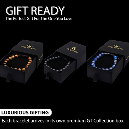 Single Bead Bracelet Set for Men – Confidence, Strength & Wisdom