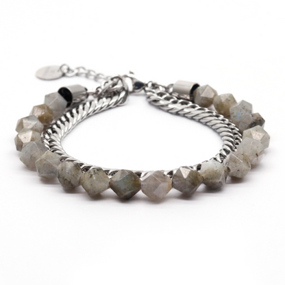 Men's LABRADORITE Faceted Bracelet