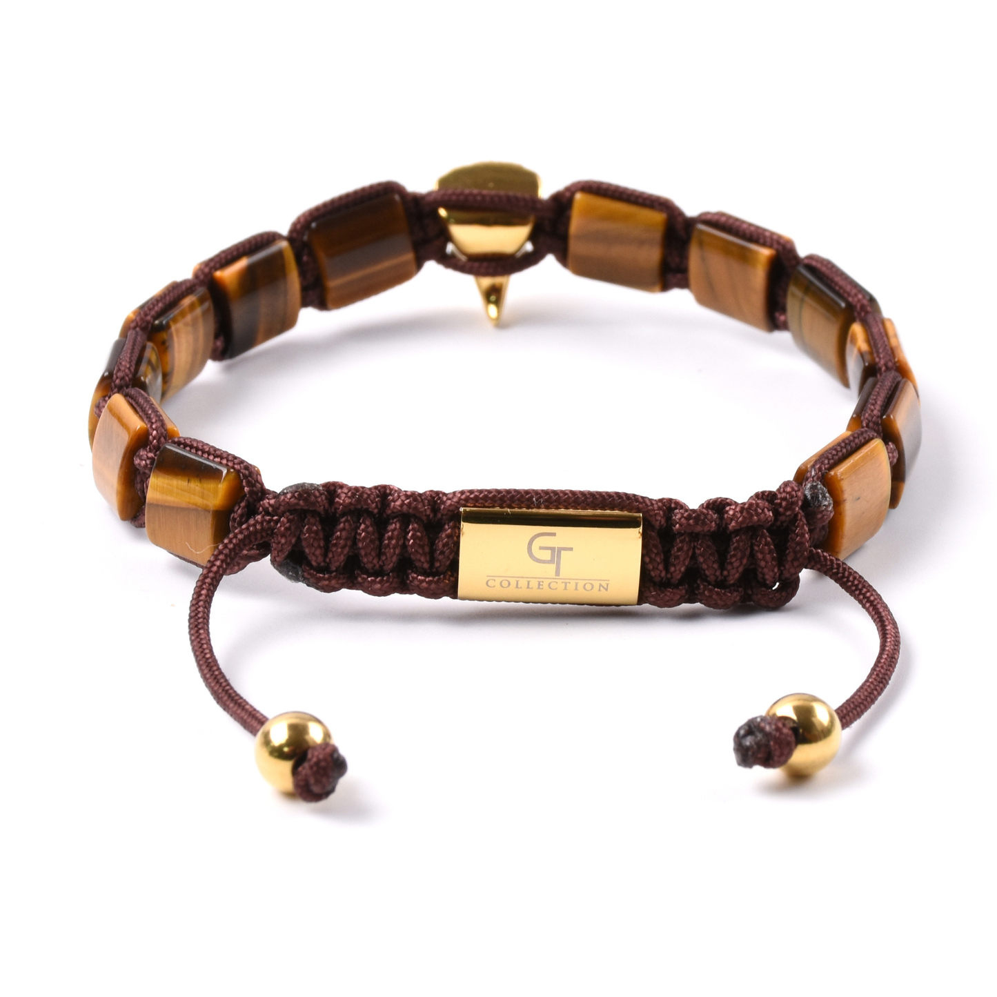 Pulsera de ÁGUILA AMERICANA para hombre con OJO DE TIGRE VERDE y piedra ÓNIX