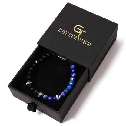 Men's AMERICAN EAGLE Bracelet with LAPIS, ONYX Stone