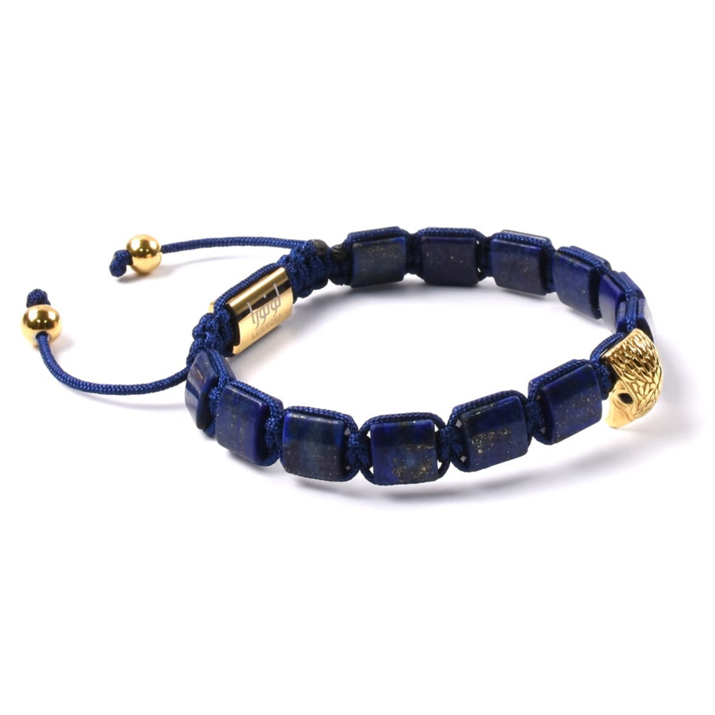 Pulsera de ÁGUILA AMERICANA para hombre con piedra LAPISLÁZUL y HOWLITA