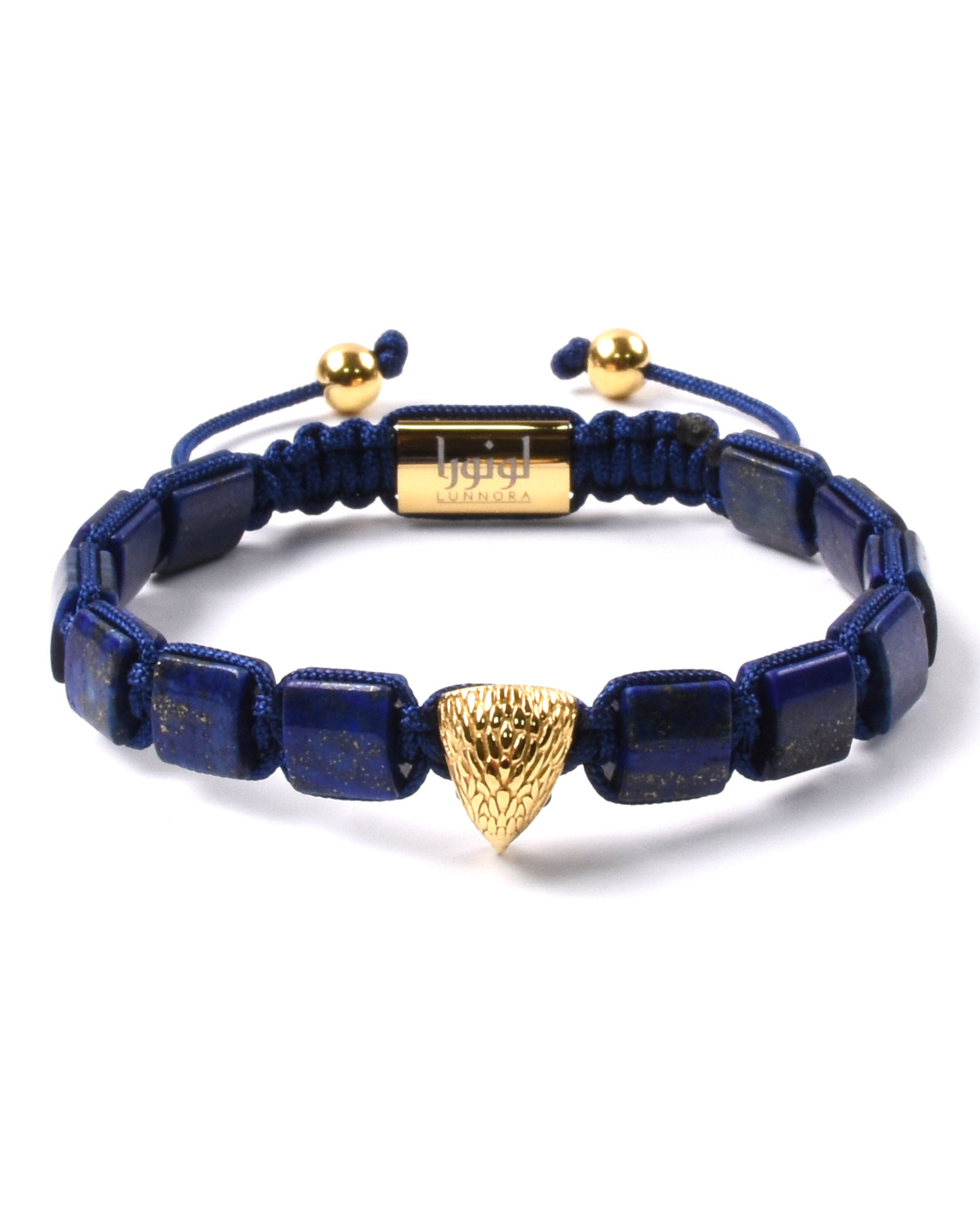 Męska bransoletka AMERICAN EAGLE z kamieniem LAPIS, HOWLITE