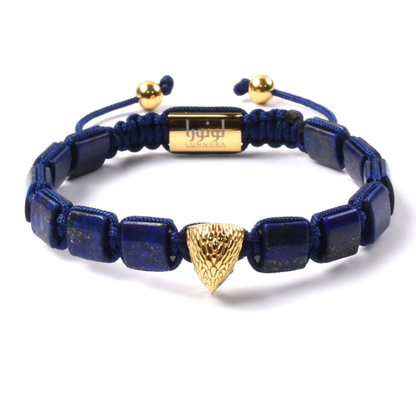 Pulsera de ÁGUILA AMERICANA para hombre con piedra LAPISLÁZUL y HOWLITA