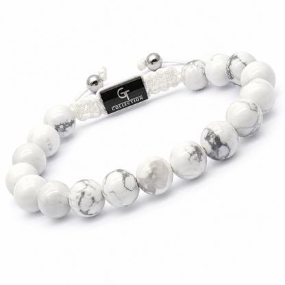 Pulsera de cuentas HOWLITE para hombre