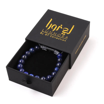 Men's LAPIS LAZULI Beaded Bracelet Lunnora