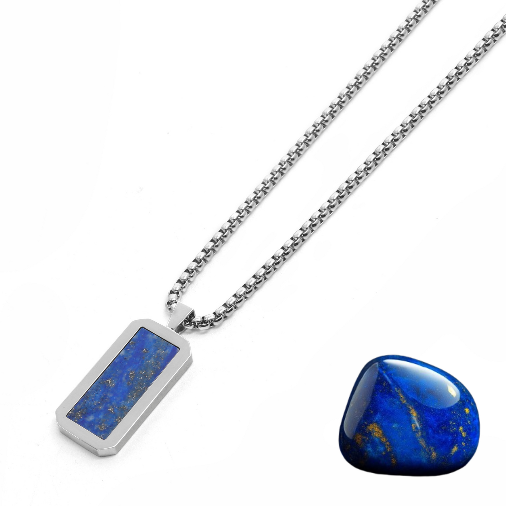 Ciondolo collana lapislazzuli naturale, ciondolo in argento sterling 925, ciondolo lapislazzuli, ciondolo di pietre preziose . - Italia Ciondolo collana lapislazzuli naturale, ciondolo in argento sterling 925, ciondolo lapislazzuli, ciondolo di pietre preziose . - Italia