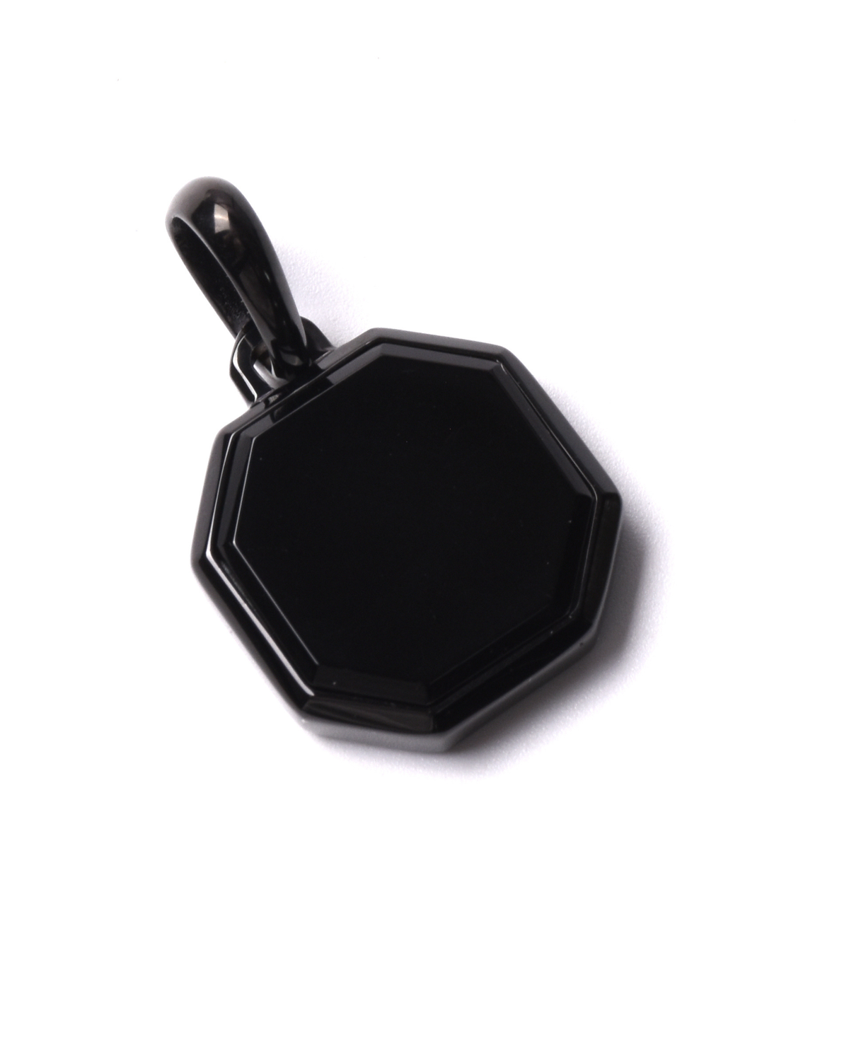 Zwarte ketting met zwarte zirkoonhanger
