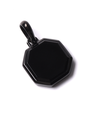 Zwarte ketting met zwarte zirkoonhanger