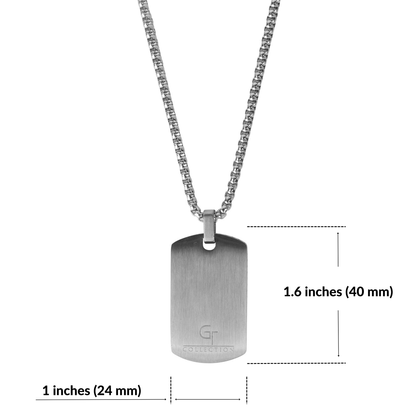 Collier en argent avec pendentif en zircon blanc