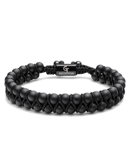 Black Onyx Double-Row Bracelet
