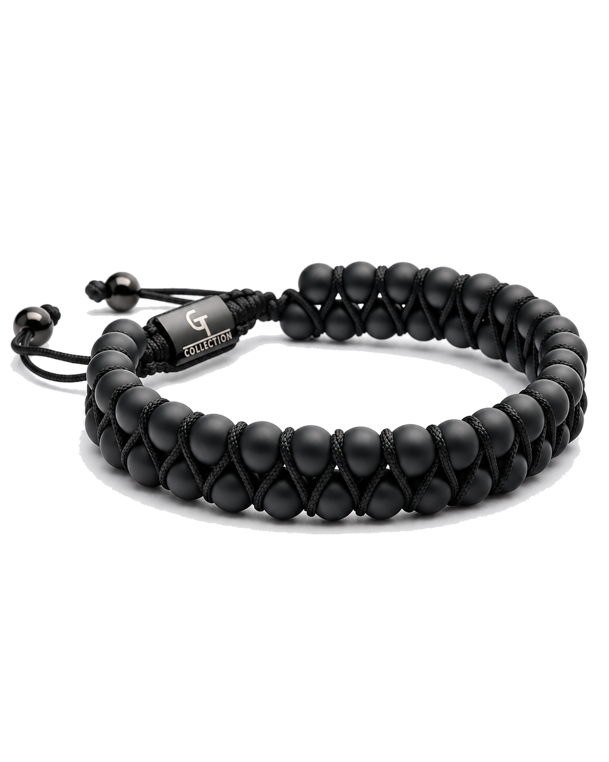 Men's Black Onyx Double-Row Bracelet | GT Collection – GT collection