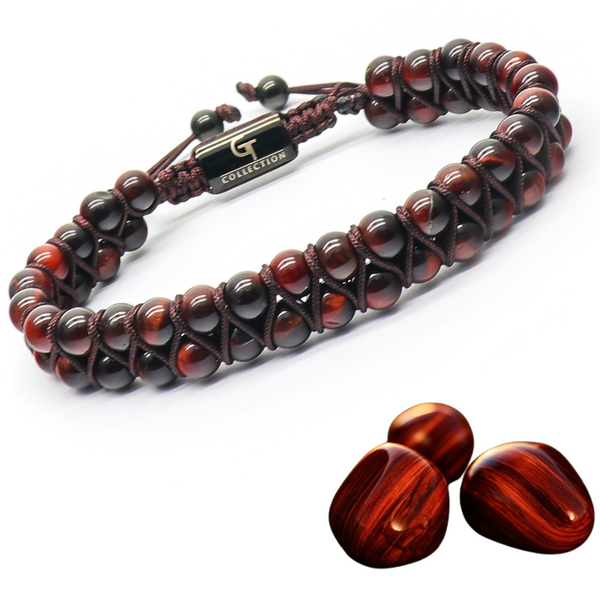 KELITCH Bracciale Avvolgente In Pelle Con Perline Di Agata – Fatto A Mano, Regolabile, Unico – Regalo Per Donna