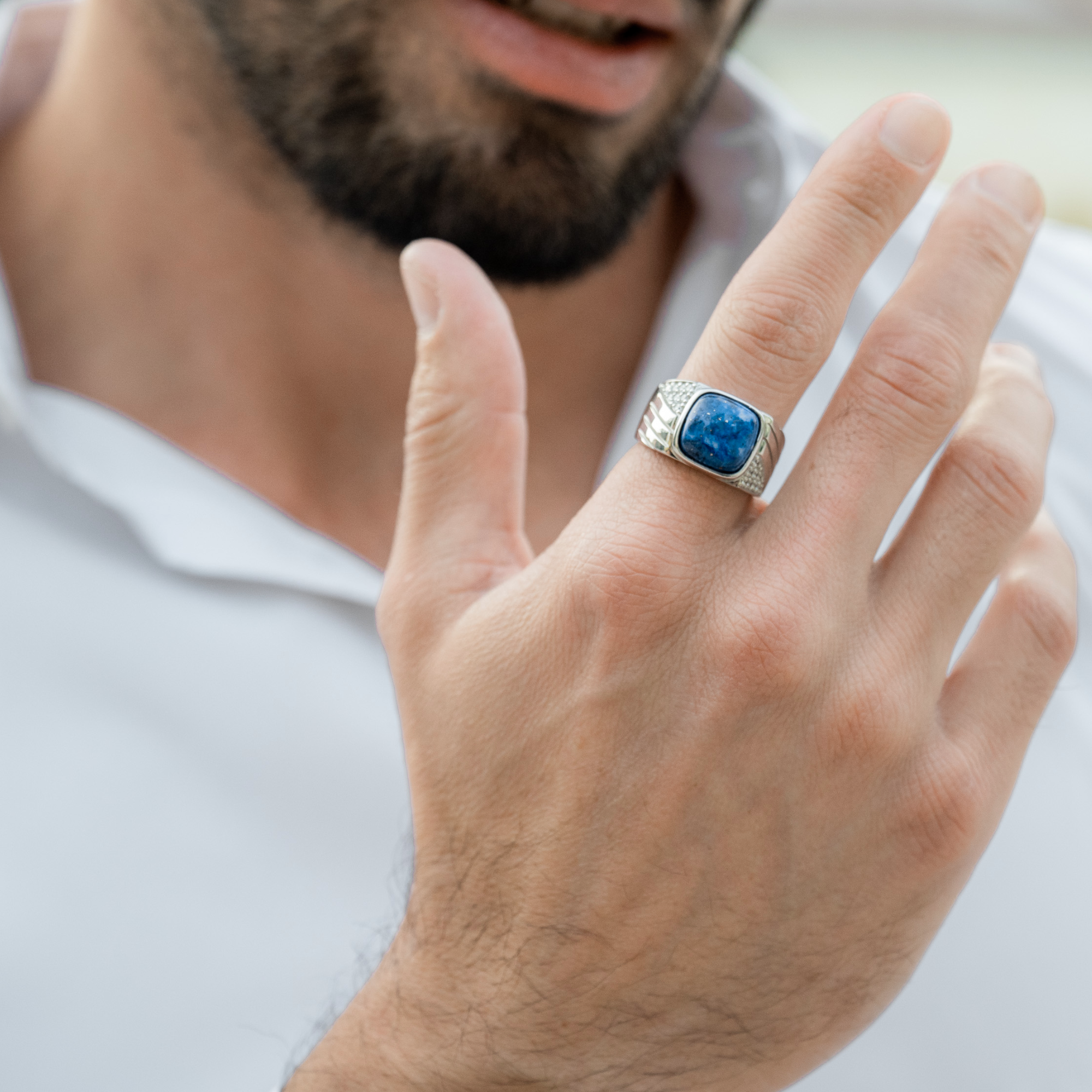 Lapis Lazuli 925 Sterling Silver Ring Secondary image