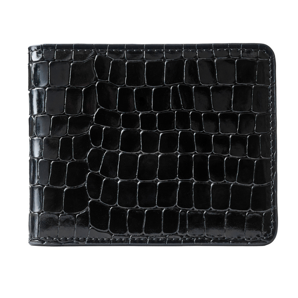 小物 HEAD PORTER CROCO Black leather Wallet Men's Croc-Print Wallet - Black Genuine Leather – GT collection