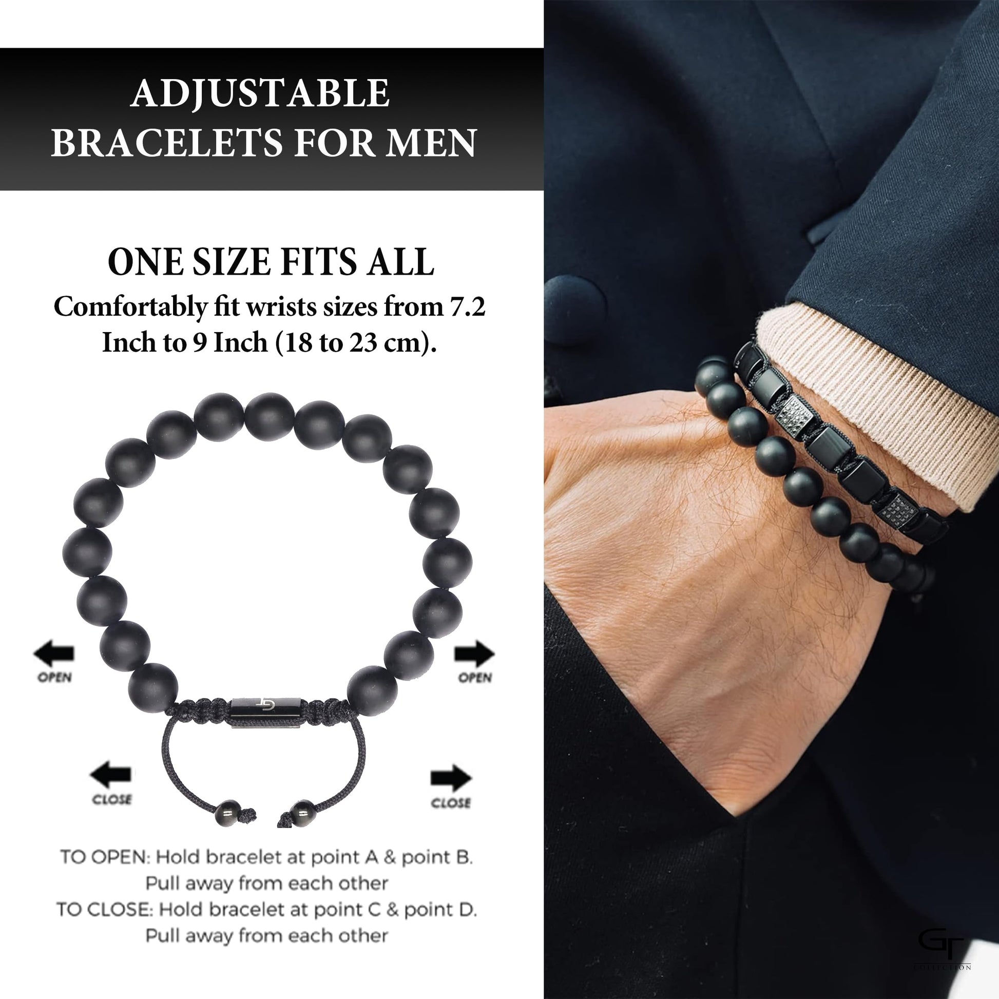 bracciali con perline uomo GioiaPura Minerale mod. TK-B291AZ | GioiaPura bracciali con perline uomo GioiaPura Minerale mod. TK-B291AZ | GioiaPura
