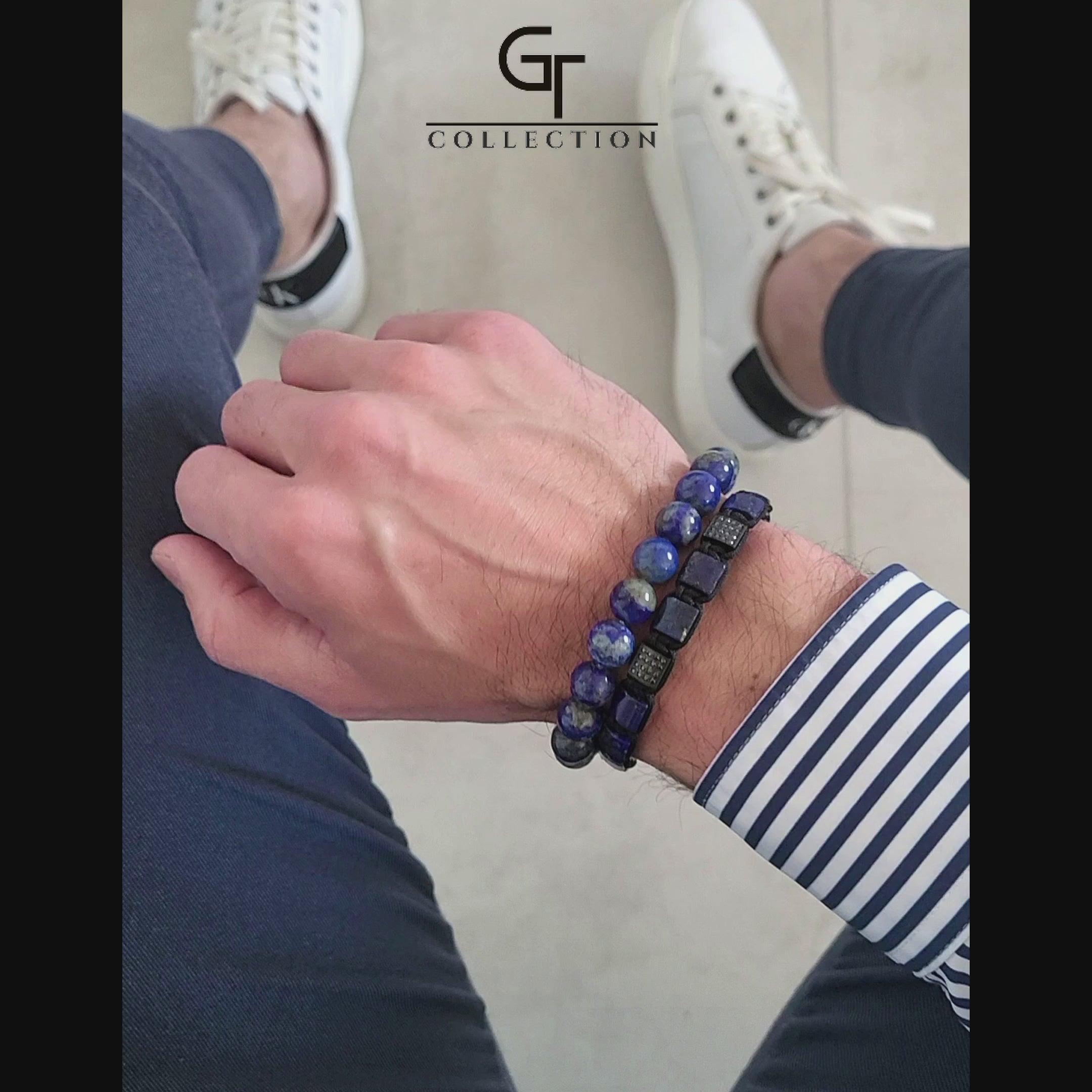 Lapis Bead Bracelet - Lapis Lazuli Bracelet | GT collection