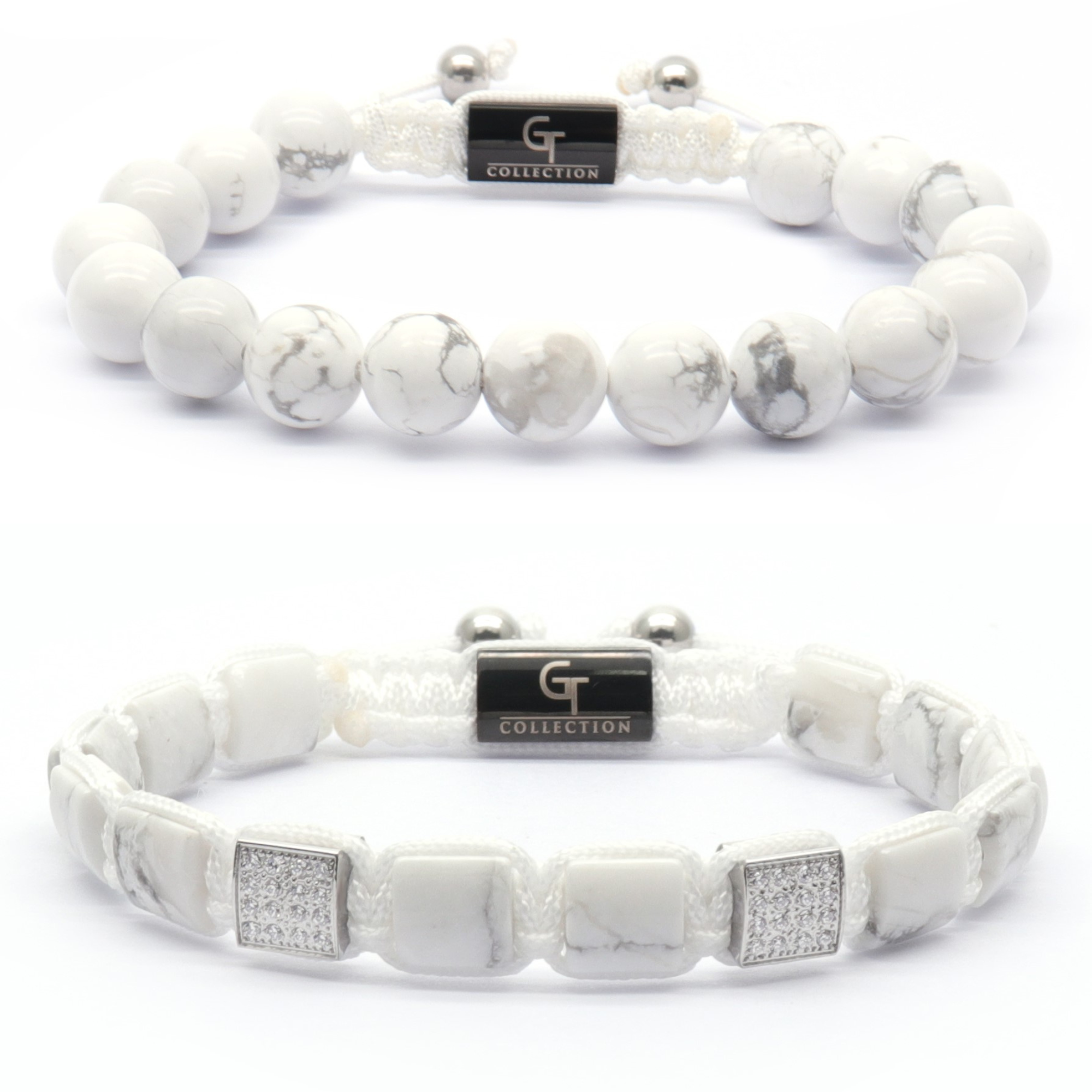 Labradorite & White Howlite Handmade Crystal Bracelet – CrystalBoutique.co. uk