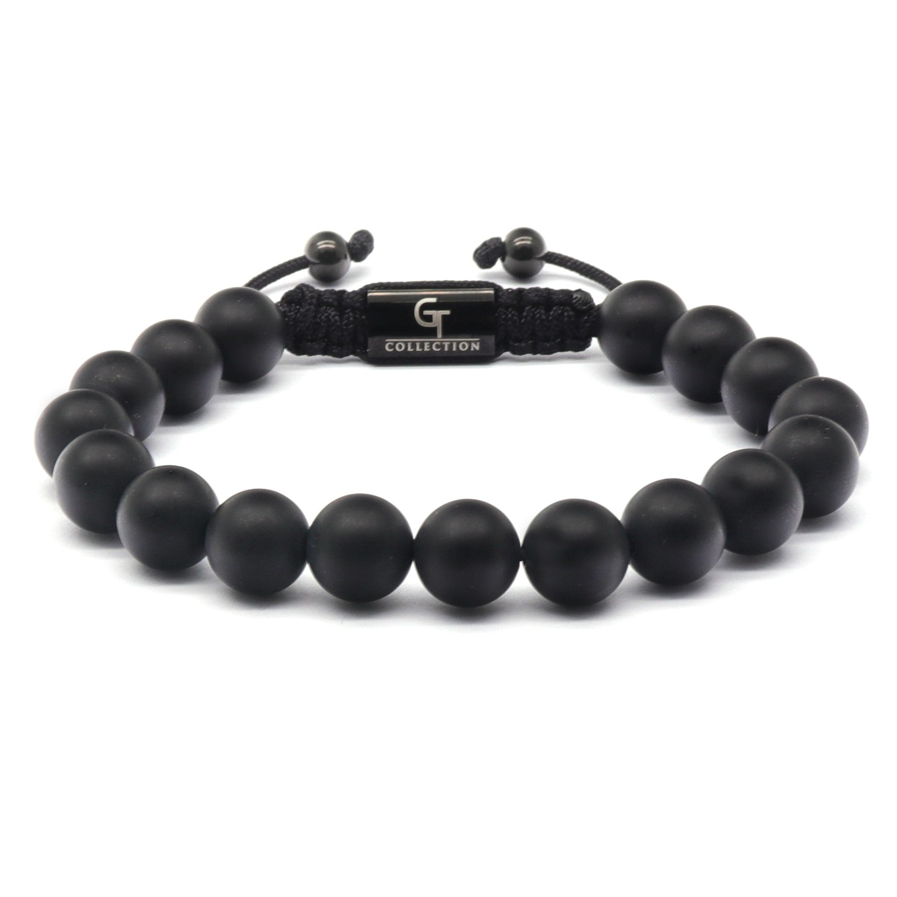 Black and Navy Chevron Glass Bead Bracelet for Men — WE ARE ALL SMITH