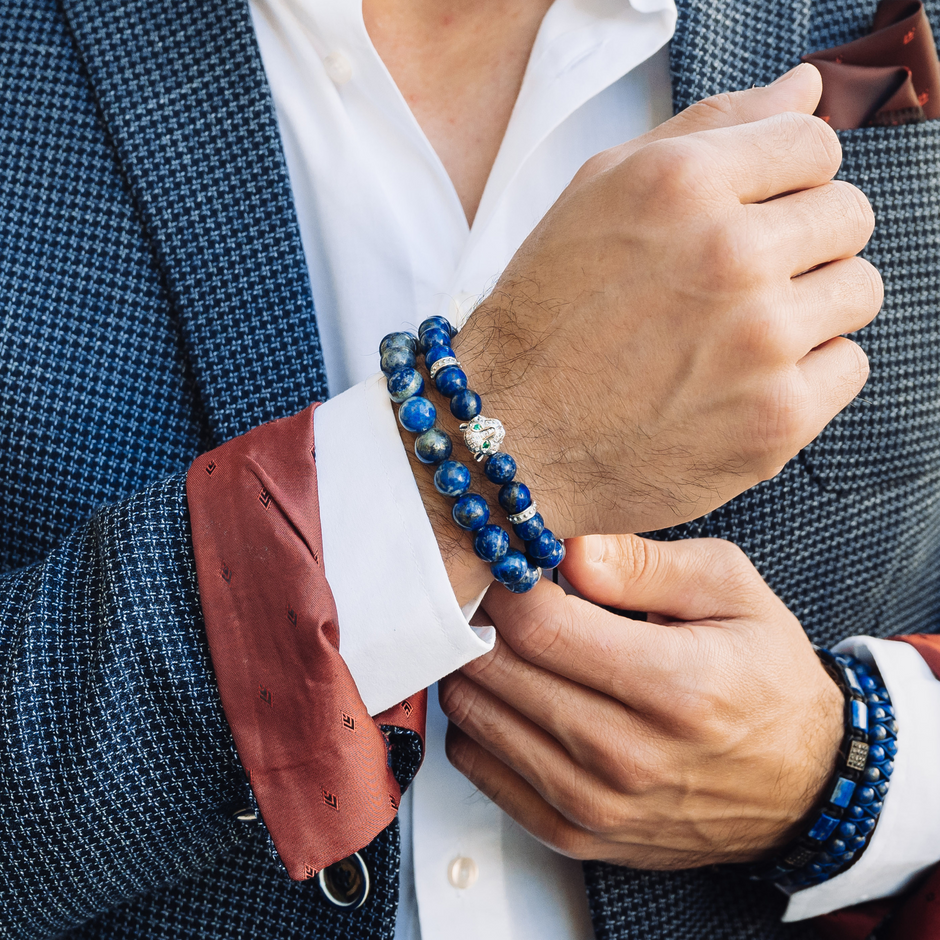 Lapis Lazuli Bead Bracelet | Lapis Lazuli Bracelet Collection Online ...