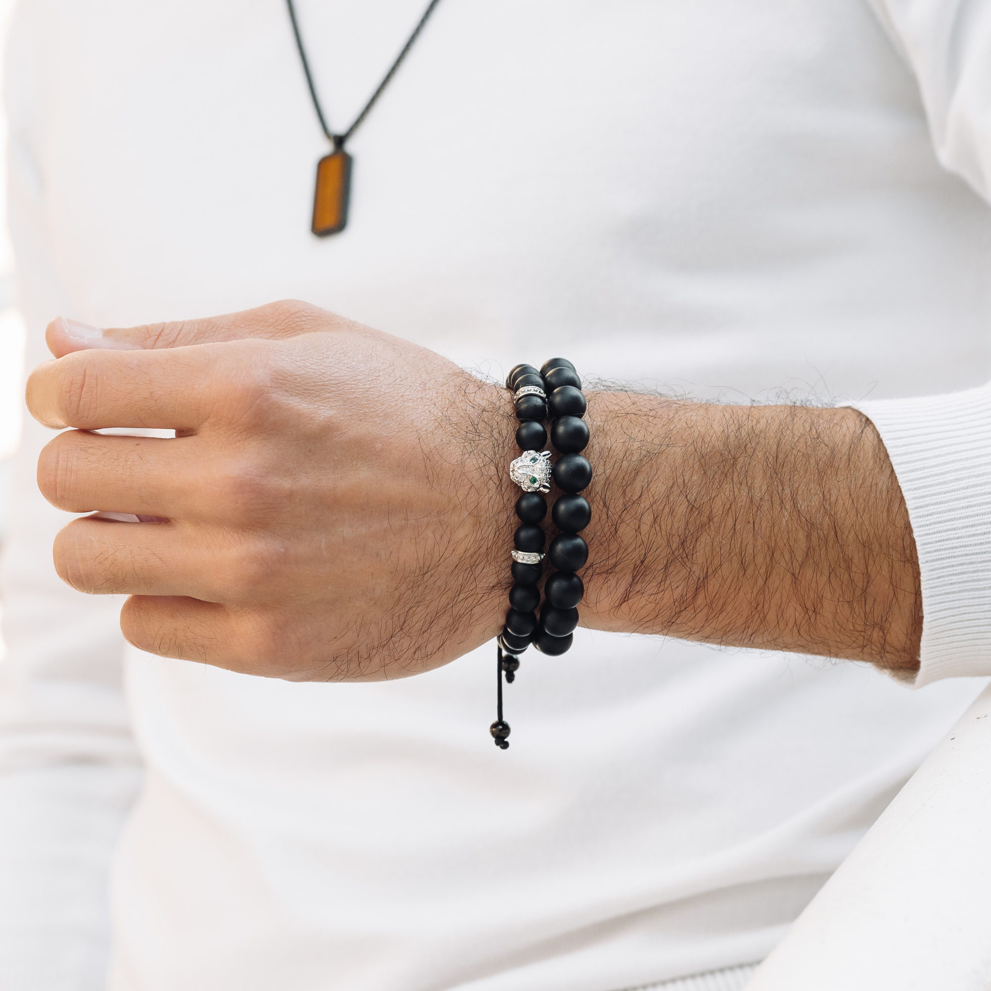 Black Onyx Bracelet - Polished [Strength, Stamina, Balance] – Moonlight +  Sage