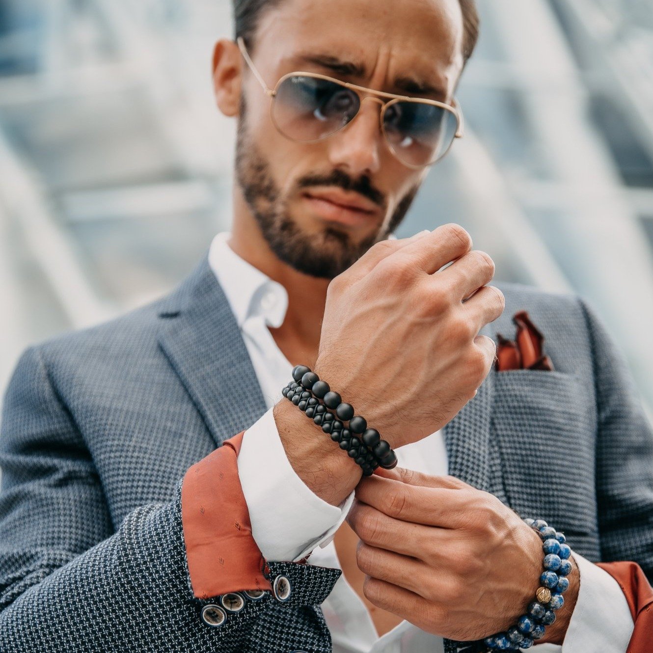 MANtoMEASURE: How to wear men's bracelets - summer trends | Mens style  guide, Mens fashion, Stylish men