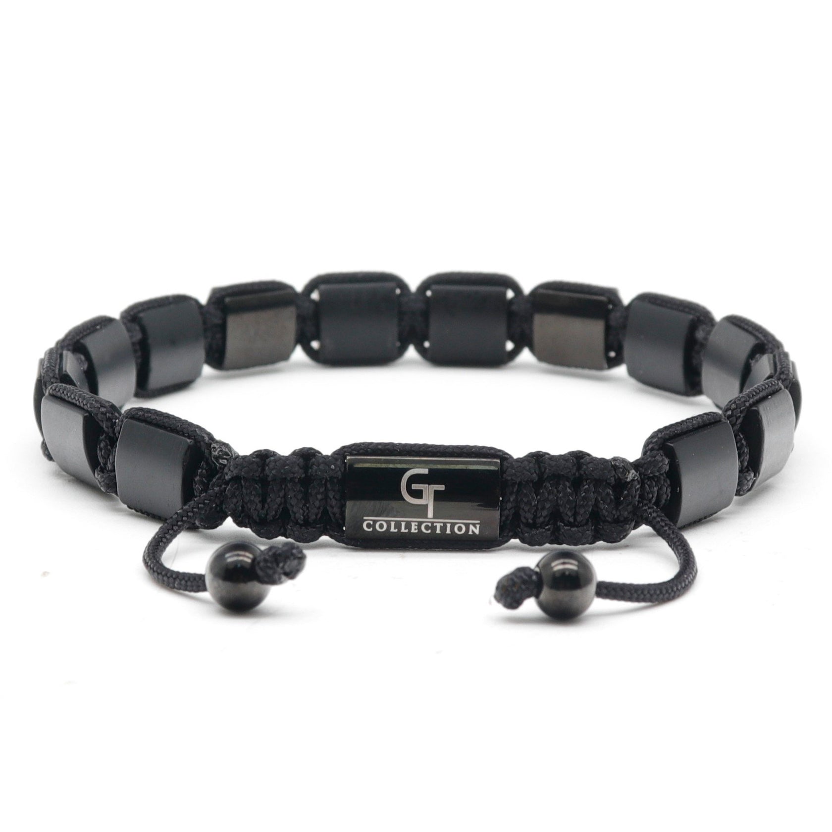 Matte Onyx Men's Bracelet - Black Gemstones Male Bracelet – GT collection