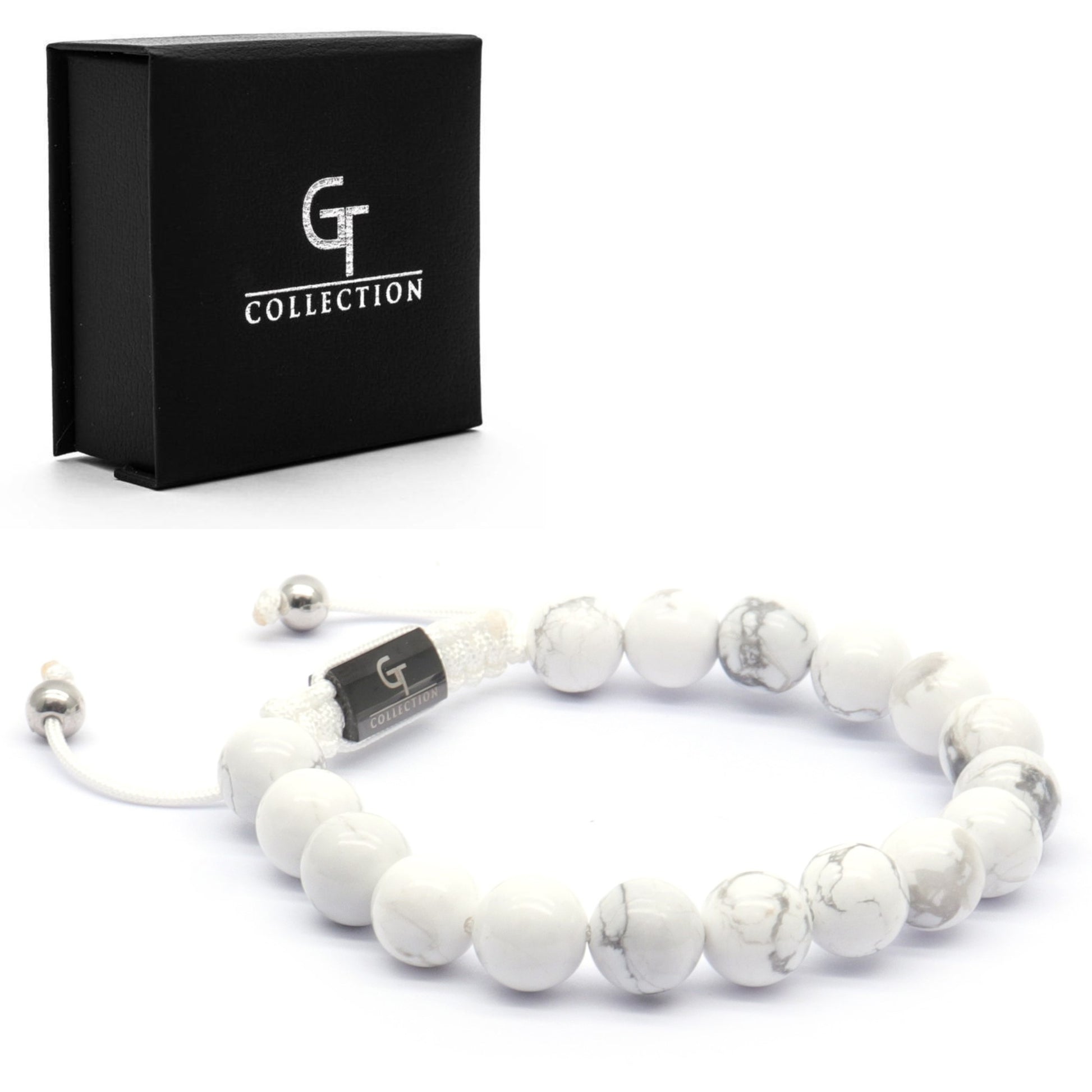 Men's HOWLITE Beaded Bracelet  Howlite Bracelet For Men – GT collection