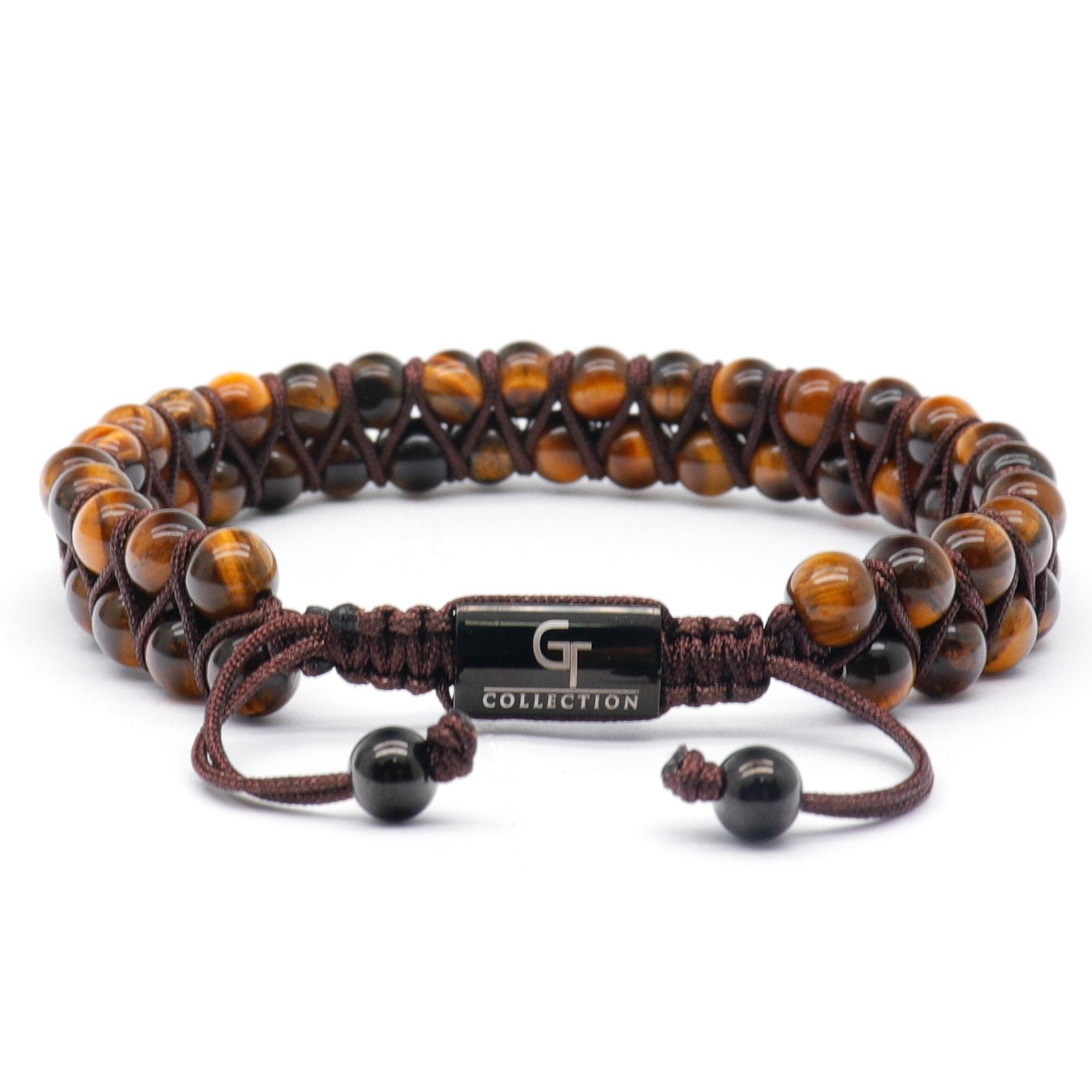 Tiger Eye Bracelet with 14K Gold Beads | Luck Strings